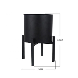 Balkon Twee Size Metalen Bloem Planter Stand Met Bloempot - Product Image 3