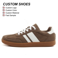 OLICOM Chaussures de sport décontractées de style classique allemand en cuir de vachette, confortables et tendance, pour homme