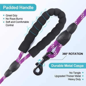 Tùy Chỉnh Mạnh Mẽ Nhiệm Vụ Nặng Nề Bền Phản Quang Nylon Con Chó Kéo Sợi Dây Thừng Bện Leo Núi Dây Xích Con Chó - Product Image 4