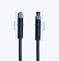 Connecteur étanche M8 IP67 mâle-femelle 3 4 5 6 broches, connecteur circulaire pour capteur avec câble pour l'automatisation industrielle