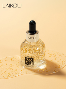 LAIKOU เซรั่มบำรุงผิวหน้าทองคำ 24K ลดเลือนริ้วรอย กระชับผิว และเพิ่มความกระจ่างใส ช่วยต่อต้านริ้วรอยแห่งวัย บำรุงผิวรอบดวงตา - Product Image 2
