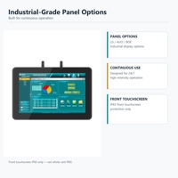 Aangepaste 10,1 inch wandmontage all-in-one pc industriële panel pc 10-punts PCAP touchscreen computer met Windows en Android OS