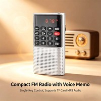 미니 휴대용 328 FM 라디오 MP3 불교 코란 플레이어 LED 디스플레이 충전식 배터리 녹음 마이크 TF 카드 USB 음성 녹음기