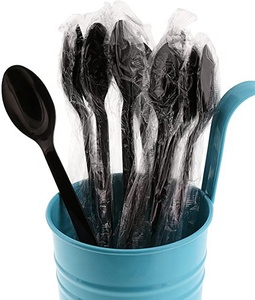 카페 플라스틱 폴리 프로필렌 7.8 "PP 무거운 무게 긴 손잡이 일회용 소다 스푼 - Product Image 6