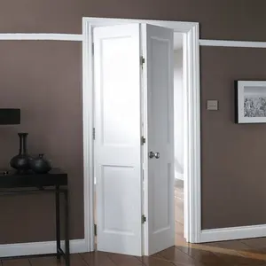 أبواب مخصصة قابلة للطي داخل الغرفة أو غرفة النوم أبواب خشبية مسطحة على طراز الأكورديون
