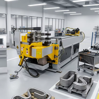 Industrielle Automatische CNC-Hydraulische Aluminium-, Edelstahl- und Kohlenstoffstahl-Vierkantrohr-Biegemaschine mit Dornbiegevorrichtung CE-Zertifiziert