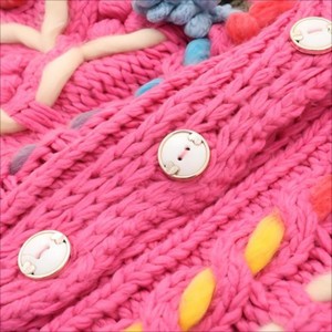 <span class=keywords><strong>Gilet</strong></span> cardigan <span class=keywords><strong>sans</strong></span> manches en tricot épais crocheté, col en V, rose floral, boutonné, en viscose/coton, anti-rides, décontracté, pour <span class=keywords><strong>femme</strong></span>, hiver - Product Image 5