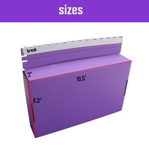 Luxury Purple Paper Gift <b>Box</b> With Your Logo Recycled <b>Empty</b> Shipping <b>Box</b> for Makeup Hair Wholesale Paper Cosmetic Packaging <b>Box</b> - Product Image 2