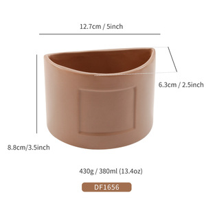 Tùy chỉnh qua biên giới handmade mặt trăng hình nến <span class=keywords><strong>container</strong></span> Ins hương liệu cup rỗng cup gốm nến có thể tùy biến - Product Image 4