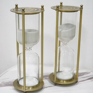 Juego <span class=keywords><strong>de</strong></span> <span class=keywords><strong>relojes</strong></span> <span class=keywords><strong>de</strong></span> <span class=keywords><strong>arena</strong></span> metálicos antiguos, rellenables, para ceremonias, bodas, hogar, escritorio u oficina - Product Image 1