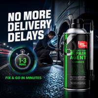 Biaobang 450ml Spray de réparation rapide pour pneus sans chambre à air en fonte pour voiture, quad, moto, remorque