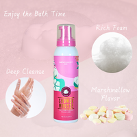 Mousse de douche personnalisée OEM/ODM, gel douche exfoliant et nourrissant, marque privée