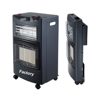 Chauffage au gaz domestique infrarouge céramique sur roulettes, autoportant, avec protection anti-brûlure pour salon et chambre