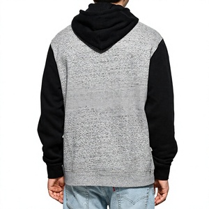 เสื้อสเวตเตอร์แบบสวมศีรษะของผู้ชายเสื้อสเวตเชิ้ตผ้าฟลีซถักลาย KFH37ผ้าฝ้าย100% สีพื้นเสื้อแจ็กเก็ตสีดำไซส์พิเศษออกแบบได้ตามต้องการ - Product Image 2
