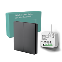 Récepteur sans fil WiFi RF433 10A étanche pour contrôle intelligent de l'éclairage, sans batterie, sans câblage, interrupteur de télécommande intelligent