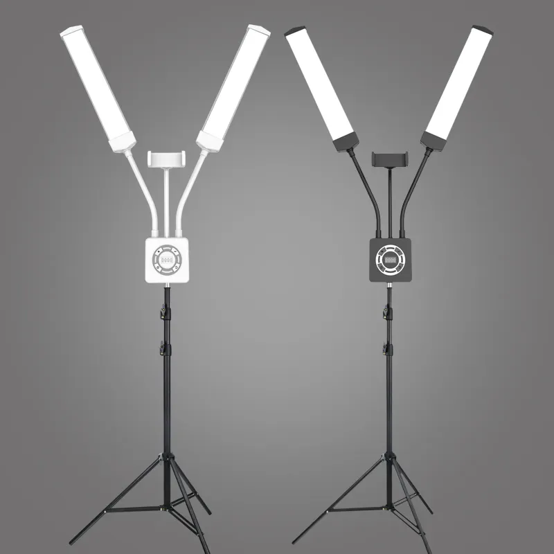 2 זרועות Led גבות קעקוע אור Microblading ריס הארכת Led רצפת מנורת עבור יופי ספא סלון איפור למלא אור