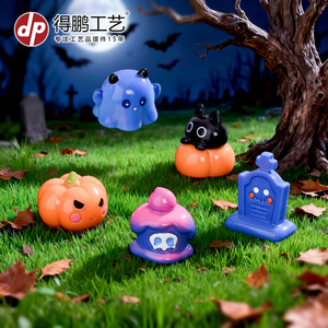 Mini Elfos de Resina para Halloween, Decoraciones de Fantasmas, Calabazas y Gatos, Decoración de Interiores - Product Image 2
