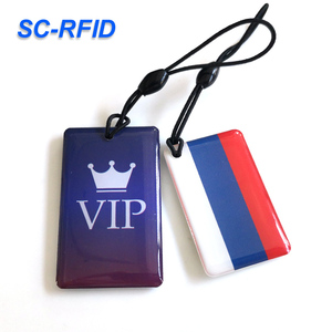 森康 13.56mhz 14443A F08 213 215 芯片卡涂层纸+离型纸防水 RFID 钥匙圈钥匙扣门禁钥匙扣 - Product Image 2