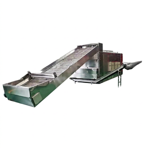 Secador de cinta de malla continua de acero inoxidable de buena calidad para hortalizas de raíz y yam, automático, con motor y de bajo consumo energético - Product Image 1