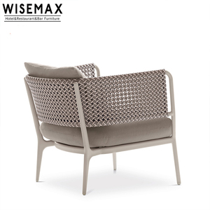 WISEMAX FURNITURE Usine de Foshan Chaise longue de <span class=keywords><strong>jardin</strong></span> d'extérieur Coussins de patio de <span class=keywords><strong>jardin</strong></span> Canapé simple de luxe <span class=keywords><strong>avec</strong></span> <span class=keywords><strong>accoudoirs</strong></span> à vendre - Product Image 5