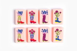 Juego de Fichas de Mahjong con Temática Occidental, Acrílico Duradero, Patas Metálicas Plegables, Estilo Clásico para 2 Jugadores - Product Image 3