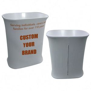 Portable <b>Foldable</b> Trade Show Counter <b>Table</b> Exhibition Display Counter Expo & Tradeshows Promotion <b>Tables</b> - Product Image 1