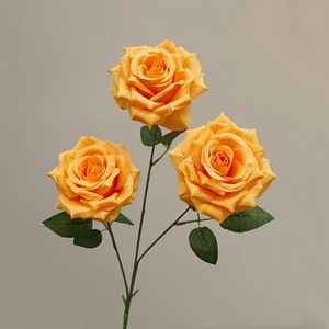 Bouquet de 3 roses artificielles avec diamants simulés, idéal pour la décoration de la maison, les mariages, les fleurs séchées, les accessoires de photographie et les décorations de Noël - Product Image 6