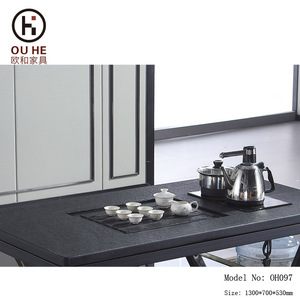 โต๊ะน้ำชาเหล็ก Ou He รุ่น Oh097 ขนาด 1300x700x530 มม. สไตล์โบราณ สำหรับห้องนั่งเล่น - Product Image 3