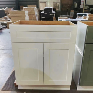 Gabinete de Cocina Modular Clásico Moderno Personalizado OEM |   <span class=keywords><strong>RTA</strong></span> / Melamina / Madera Contrachapada |   Ecológico |   Para uso en apartamentos y villas - Product Image 1