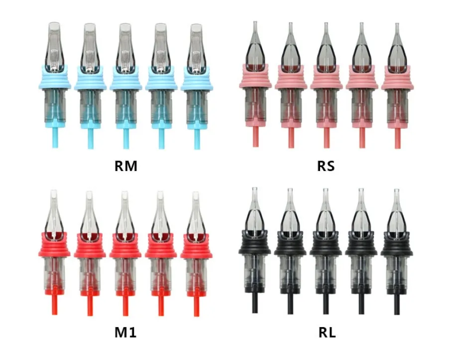 2024 nouvelle conception cartouche aiguilles de tatouage fournitures de tatouage professionnelles cartouche d'aiguille de tatouage jetable pour l'art corporel