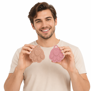 <span class=keywords><strong>Brosse</strong></span> à shampoing en silicone Patte de Chat avec peigne de massage intégré pour le cuir chevelu, légère et personnalisable pour le soin et la nutrition des cheveux - Product Image 5