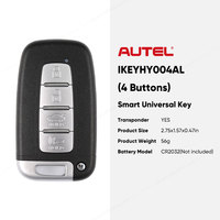 Autel IKEYHY004AL IKEY HY004AL Clé intelligente universelle à 4 boutons pour Hyundai Utilisée avec le programmateur de clés de voiture Altra KM100 IM508 IM608S II