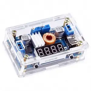 DC Buck Converter 5V-36V 24V à 1.25V-32V 17V 12V 5V ep Down Transformateur 5A 75W DC-DC Con ant Régulateur de courant et de tension Rouge