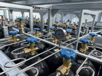 Rack en acier inoxydable pour bouteilles de gaz industrielles haute pression DNV, azote liquide N2, argon, 4*4, plateforme offshore
