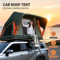 Tente de toit rigide escamotable hydraulique pour voiture, en aluminium léger, pour SUV, camping en extérieur et aventures tout-terrain