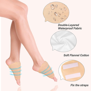 Kit de compresses réutilisables à l'huile de ricin pour la détoxification hépatique, pour épaules, mains, cou, genoux, cuisses, bras, lavable en machine - Product Image 5