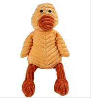 Jouet en peluche doux et résistant en coton pour animaux (éléphant, ours, loup, lapin, cochon, renard, chien) avec couineur, jouet en peluche pour animaux de compagnie