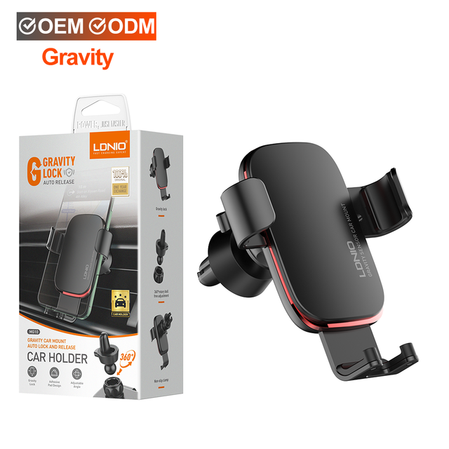 LDNIO Gravity Car Mount Auto Lock and Release Car Phone Holder