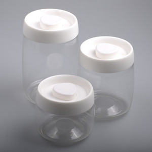 400ml + 800ml + 1200ml nhựa đẩy loại hình tròn chân không niêm phong lọ thủy tinh Stackable lưu trữ container từ zhuhai Ltd. - Product Image 2