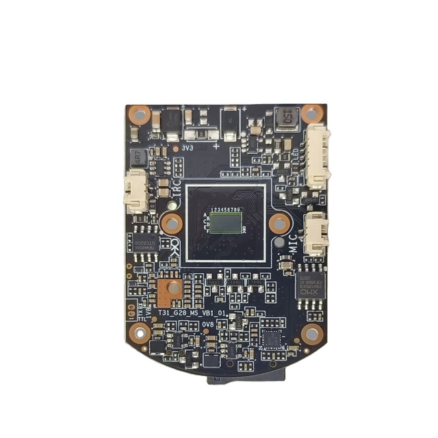 Single-layer WIFI Camera Module Black PCB Board Two-way Audio IP Camera Module PCB Manufacturer Security PCBA