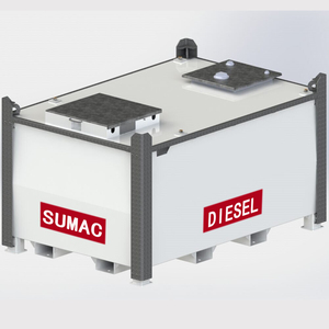 SUMAC Tragbarer Kraftstofftank 1000 Liter Doppelwandiger Selbstständiger Würfeltank Mit Elektrischer Pumpe für Diesel Benzin JET A1 Avgas Australien - Product Image 1
