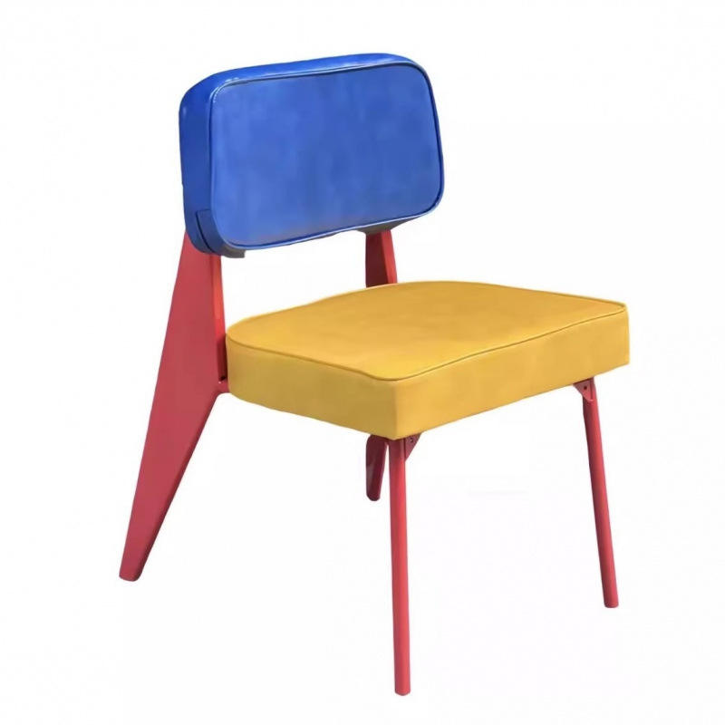 (พนักพิงสีน้ำเงิน เบาะสีเหลือง) ไม่มีที่วางแขน