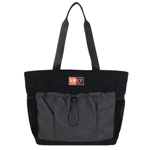 Sac fourre-tout spacieux et imperméable en nylon Senrong pour femme - Sac à bandoulière décontracté avec fermeture éclair portable et doublure en polyester à motif Ripstop - Product Image 2