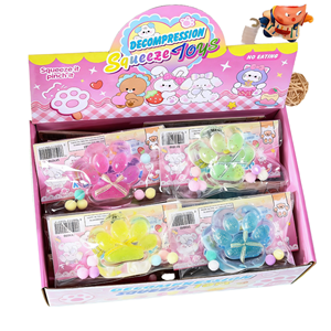 Jouet anti-stress en TPR souple en forme de patte de chat, balle à pincer décompression couleur macaron pour filles de 14 ans, vente en gros promotionnelle - Product Image 2