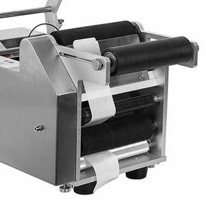 Bropac MT50 Tabletop Semi Automatic Manual Small Round Plastic Glass Bottle Can Paper Sticker Labeling Machine - Product Image 5