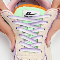 Lacets de chaussures en polyester épais de haute qualité, monocouche, 6,5 mm de large, lacets plats colorés pour baskets, qualité supérieure, par paire