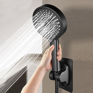 Économie d'eau à haute pression 3 modes paramètres de fonction tête filtrée à l'eau des mains avec perles filtrantes pommeau de douche avec perles filtrantes - Product Image 2