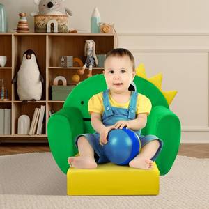 Canapé-lit <span class=keywords><strong>pliable</strong></span> pour enfants en forme de dinosaure, fauteuil en éponge douce 2-en-1, convertible en chaise longue pour la chambre d'enfant, filles et garçons - Product Image 6