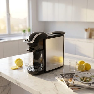 Nouvelle machine à café électrique semi-automatique 3-en-1 en plastique pour usage domestique et hôtelier, compatible avec les capsules NP, expresso et café français - Product Image 5