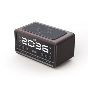 Radio-réveil de chevet W20 avec DAB plus et radio <span class=keywords><strong>FM</strong></span> haut-parleur sans fil BT caisse en bois - Product Image 2
